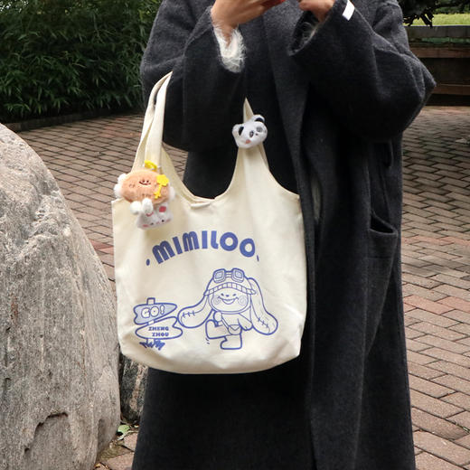 【地铁礼物】郑州地铁文创背心包/功夫喵&钱兔背心包 商品图2