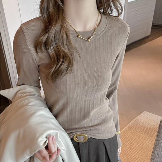 裁缝学苑AS586修身打底衫纸样女装新款长袖圆领针织上衣服装打板 商品图4