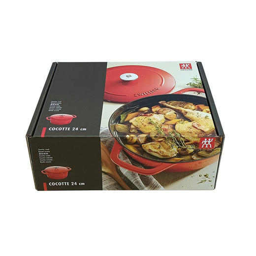 【积分兑换】双立人（ZWILLING）  双立人圆形炖锅24cm（红色） SA-P009 商品图8