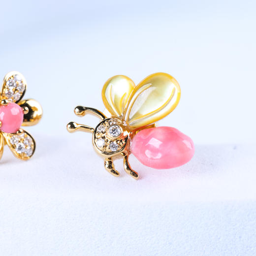 【甜蜜蜜】海螺珠耳钉   ZZ12410053 商品图2