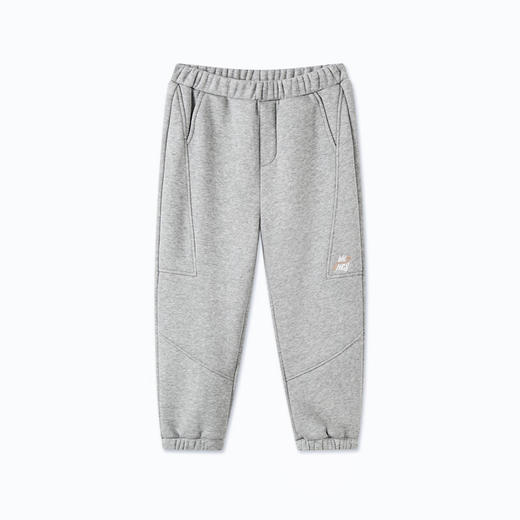 【MQD】冬季男大童潮酷休闲运动加绒学院风卫裤针织裤 商品图5