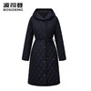 波司登2025新款90鹅绒轻薄羽绒服女长款小香风菱格系带连帽外套B250134158 商品缩略图0