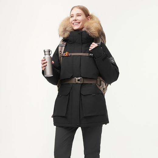 坦博尔 羽绒服女工装大毛领 TBF560520A 商品图4