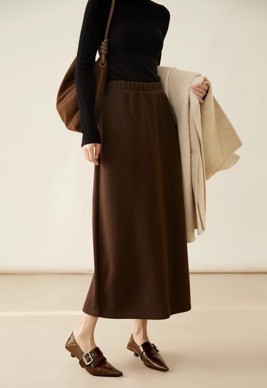 法式慵懒 质感满满【赫本风醋酸羊毛半身裙】柔软亲肤 百搭显贵 遮肉藏胯 不挑身材 后开叉设计优雅知性百搭 商品图3