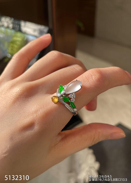 5132310，水滴戒指。具体价格微信咨询 商品图1