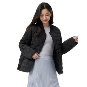 坦博尔 菱格羽绒服女小香风 TBF310252A