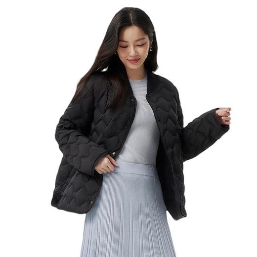 坦博尔 菱格羽绒服女小香风 TBF310252A 商品图0