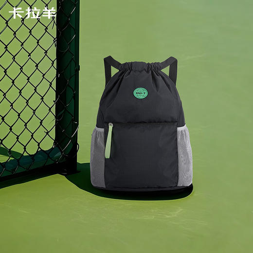 【抽绳篮球包】卡拉羊超轻云朵便捷抽绳篮球包休闲双肩包CX5909 商品图3
