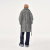 NUTH 羊毛混纺宽松保暖中长款毛呢大衣外套女 灰色/白色 商品缩略图1