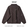 33779SDSA男士秋冬新款痞帅男装复古撞色翻领假两件卫衣百搭宽松上衣 商品缩略图5