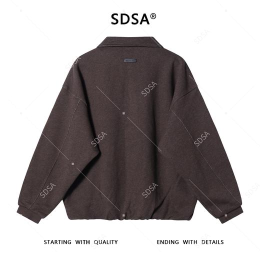 33779SDSA男士秋冬新款痞帅男装复古撞色翻领假两件卫衣百搭宽松上衣 商品图5