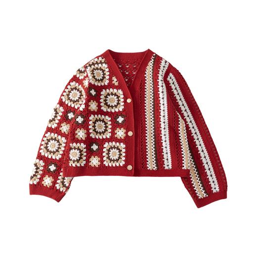 苏苏姐家起点拼花外套手工diy钩针编织4股牛奶棉毛线团材料包 商品图4