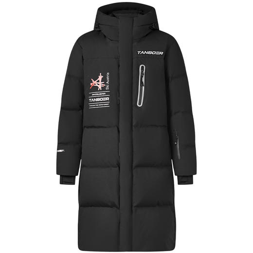 坦博尔 男连帽滑雪系列长款拼接羽绒服 TEF550770Z 商品图0