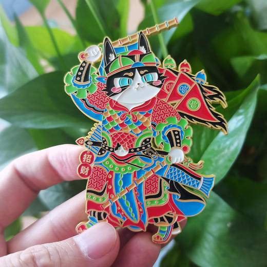 【功夫喵】门神金属冰箱贴 商品图2