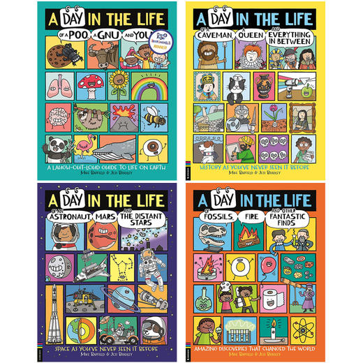【中商原版】英文原版 Mike Barfield 儿童科普绘本 A Day in the Life of 地球上的爆笑生活历史事实 进口童书 商品图0
