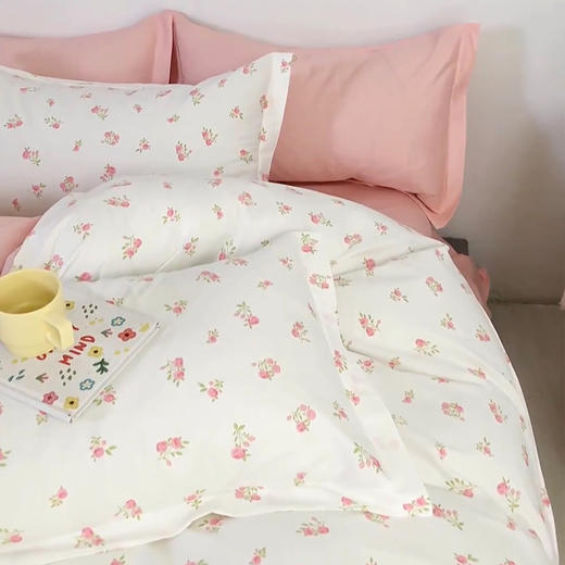 罗曼罗兰 全棉四件套淡妆初夏200*230cm 6925314751698 商品图4