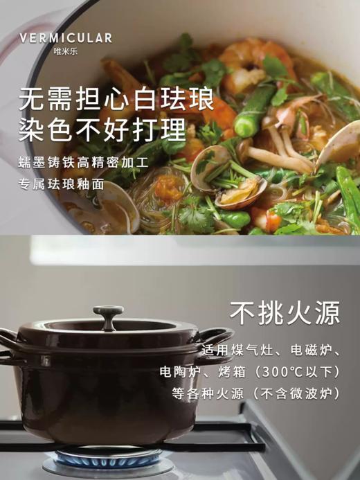 日本唯米乐VERMICULAR无水料理铸铁珐琅锅（14cm、18cm、22cm） 商品图3