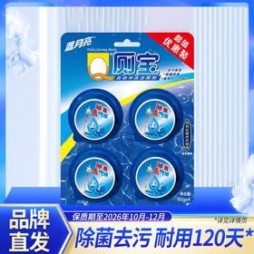 蓝月亮 松木香型Q厕宝50g(4块装) 洁厕除菌去污 耐用120天 48小时发货