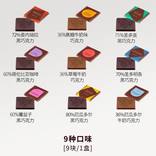 法国Jeff de Bruges法式九种风味小黑巧薄片巧克力（9片装）*4盒/6盒/8盒 商品图4