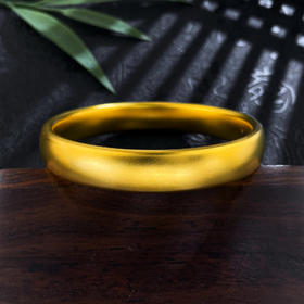 【限时克减150元】足金999.9 #复古风 古法空心固口光圈素圈轮胎手镯（面宽约11.5-12.5mm，厚约4.9mm）(ANWGFSZ00986-2),(预售产品下单后不退款不退货不换货不补差价)