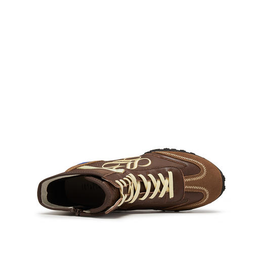 BF楼真美诗彩蛋赛车手2025新冬款运动高帮德训鞋复古拳击短靴女吊牌价1598折后价1198 商品图4