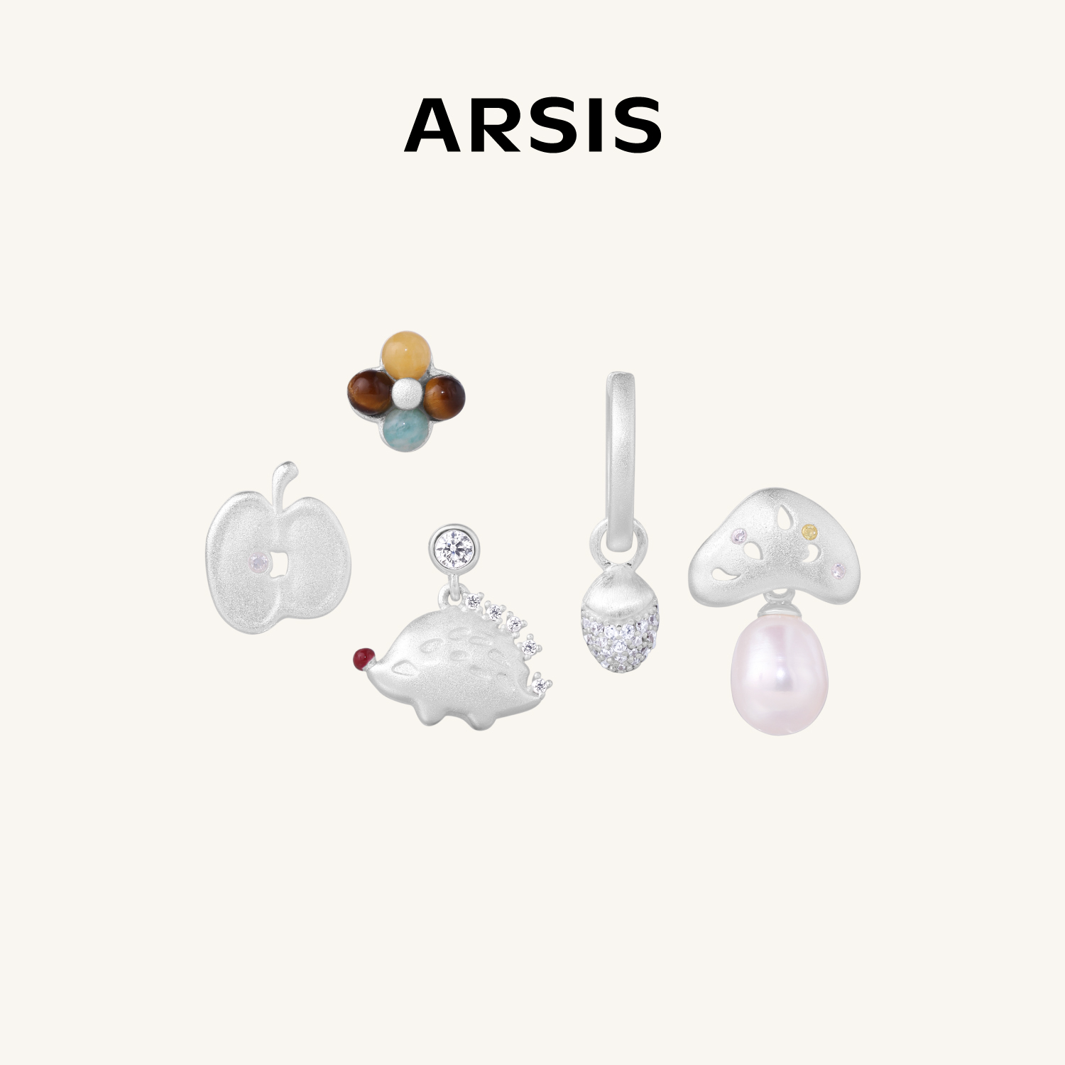 ARSIS｜小森林系列 小森林耳钉组合