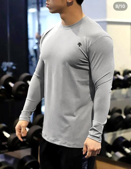 迪dst秋冬加绒打底！！保暖长袖！男士综训长袖针织衫 商品图1