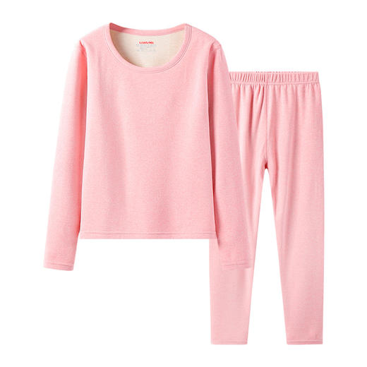 7A级【中老年羊绒蚕丝保暖套装】秋冬双面磨绒圆领保暖内衣 中老年人秋衣秋裤套装 商品图5