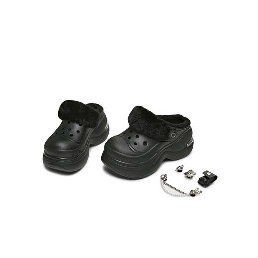 【云粉节】BF楼天美意2025年冬季加绒厚底学院拖鞋女鞋洞洞鞋CIB06DH5吊牌价599活动价439 商品图5