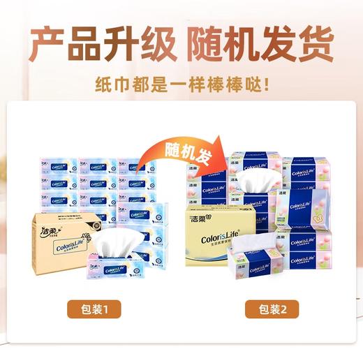 洁柔 缤纷CS系列抽纸3层100抽*24包 RS100-24BE 商品图4