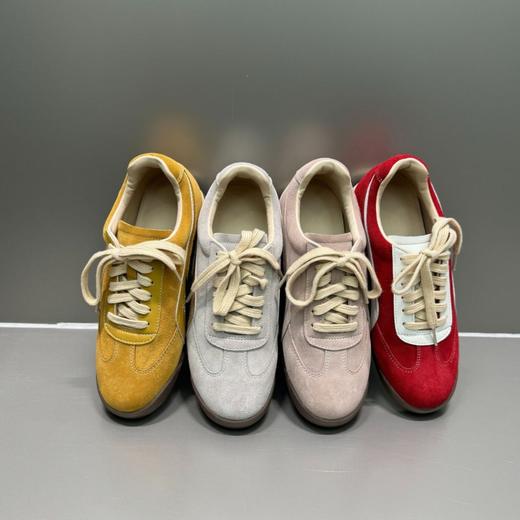 2025秋款拼色复古平底真皮德训鞋！系带休闲运动鞋板鞋女款！ 商品图3