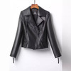 丁摩短款真皮皮衣真皮绵羊皮修身机车款外套AL9807 商品缩略图1