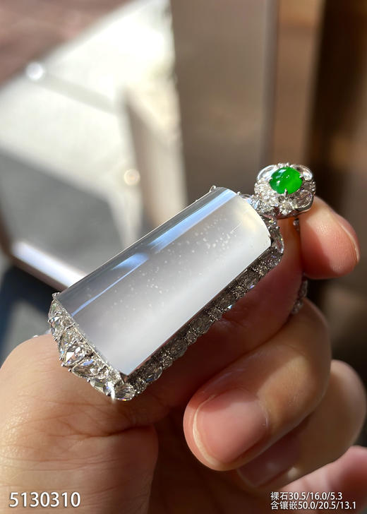 玻璃种木那无事牌吊坠【5130310】具体价格微信咨询 商品图2