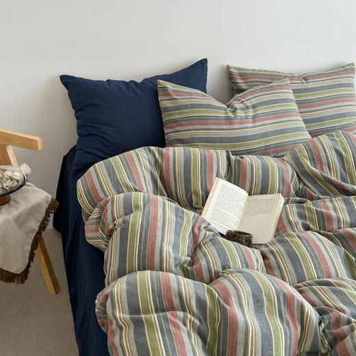 彼加曼 云柔糯感水洗棉四件套-旧时光200*230cm BGM-T2525 商品图2