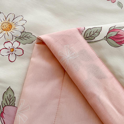 里外全棉印花夏被 可水洗新疆棉花夏凉被 商品图5