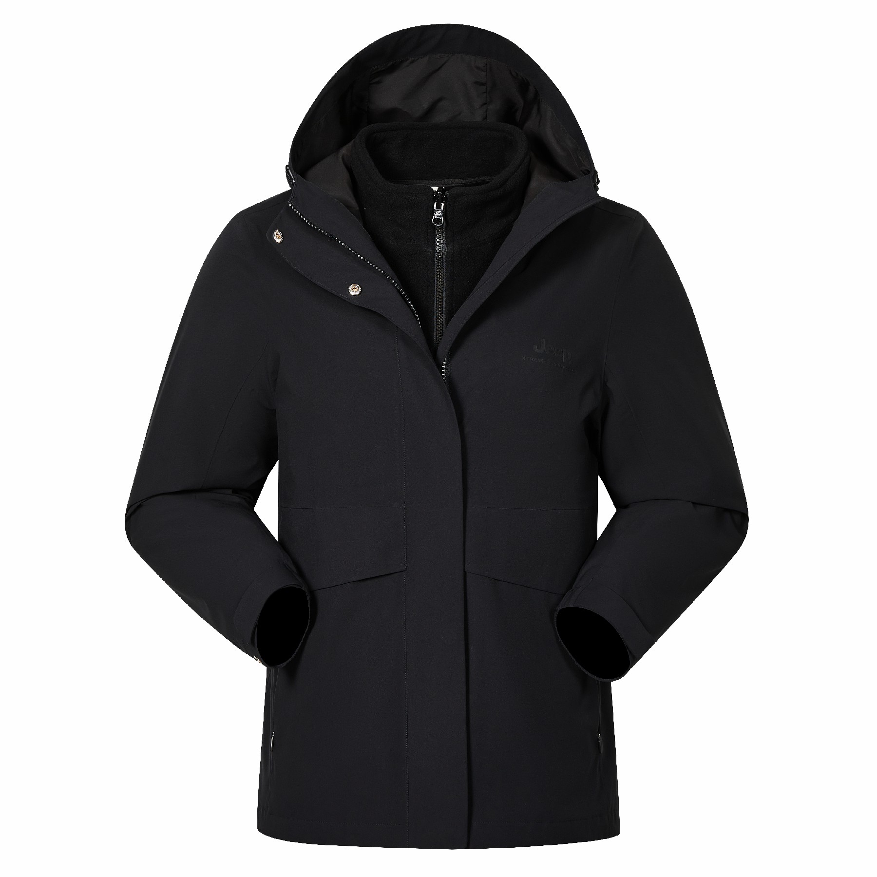 JEEP女式冲锋衣抓绒两件套J532184003