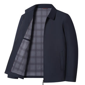 丰讯 夹克翻领拉链商务休闲中年男装行政百搭上衣爸爸装春秋季 FXNX8506