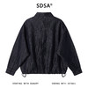SDSA男士秋冬新款痞帅男装潮牌肌理感下摆松紧纽扣翻领夹克外套 商品缩略图4