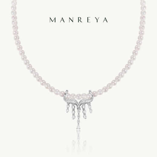 Manreya玛芮雅“柔珠漫舞”淡水珍珠银镀金项链|淡水珍珠，银镀金 商品图1