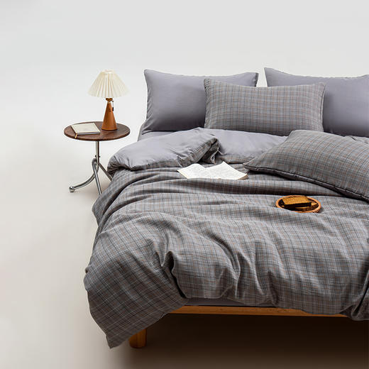 無印良品 米几棉麻四件套-棉麻灰200x230cm MJ-T2025-0299 商品图3