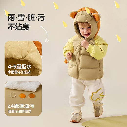【三防】迷你巴拉男女儿童宝宝羽绒外套动物造型帽柔软羽绒服 商品图3