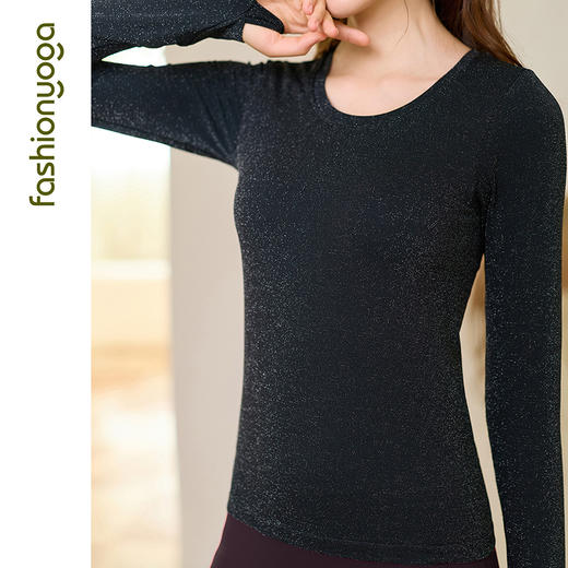 凡圣瑜伽星星一体杯无缝长袖F15393 商品图6