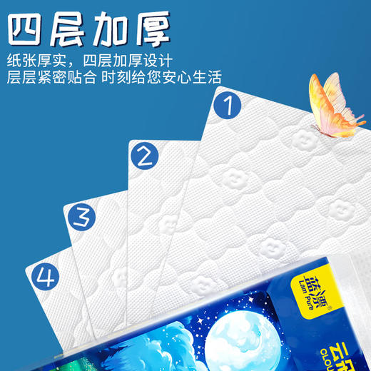 蓝漂 星空系列白色气垫挂式抽纸4层1000张*1提 LP0XK001T 商品图3