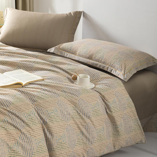 無印良品 抗菌长绒棉四件套几何秘境 MJ-T2024-0296-1 商品图3