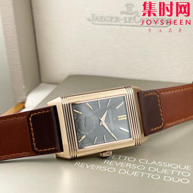 积家翻转系列 双面翻转 两针半 男士机械腕表 Reverso Classic Large Duoface Small Second 男款翻转系列