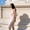 花语雾粉桑罗轻性感真丝吊带裙100%桑蚕丝女蕾丝家居服可外穿 商品缩略图1