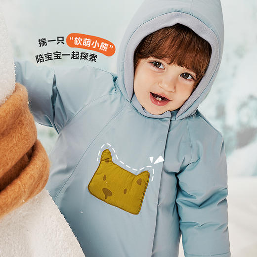 【真心绒】迷你巴拉男女童三防羽绒服宝宝鹅绒防风外套2025冬新款 商品图4