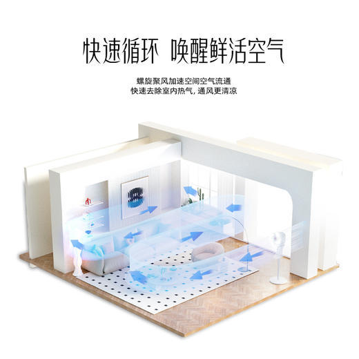 好太太 空气循环扇白色220V HTT-2501 商品图2