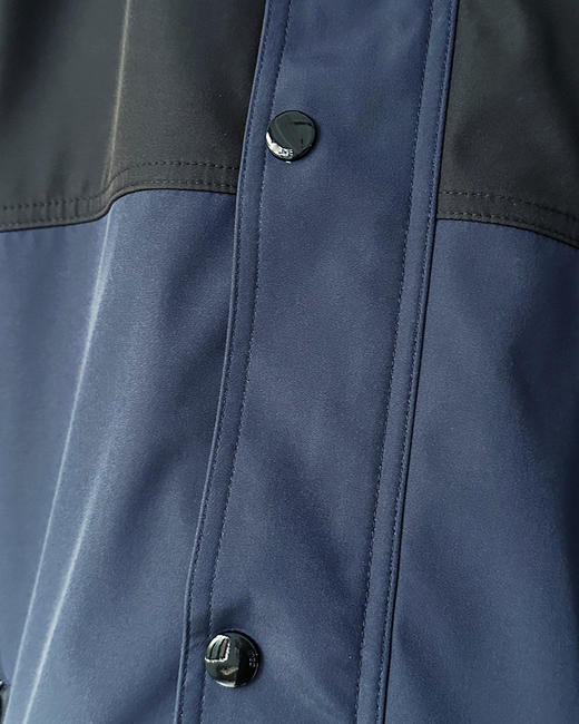 现货 THS-限时 赛琳家 情侣海军蓝拼色连帽外套 AF1021 商品图5
