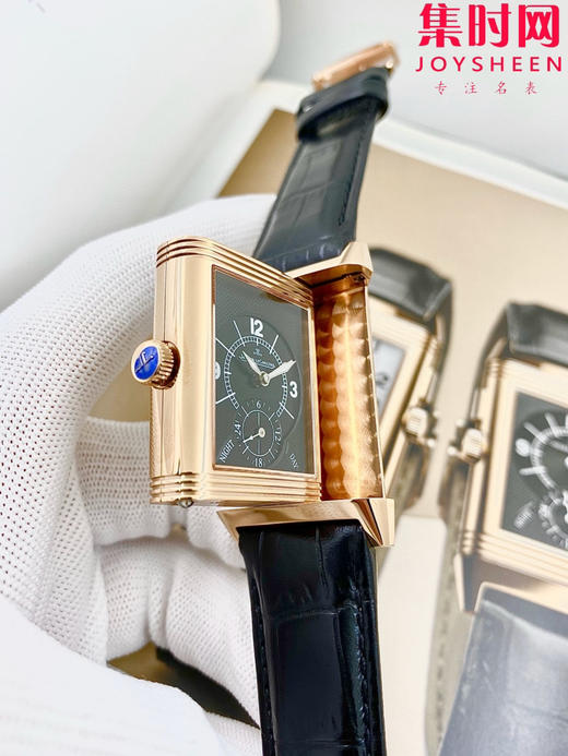 积家翻转系列 双面翻转 两针半 男士机械腕表 Reverso Classic Large Duoface Small Second 男款翻转系列 商品图3